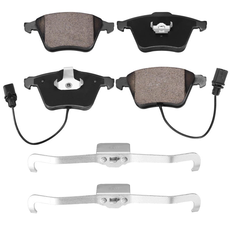 Ceramic Disc Front Brake Pads Compatible with Audi Volkswagen A4 Quattro Passat CC A6 Golf Saab 93 S4 TT R R32 TTS A3 93X